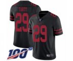San Francisco 49ers #29 Jaquiski Tartt Black Vapor Untouchable Limited Player 100th Season Football Jersey