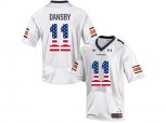 2016 US Flag Fashion Men's Under Armour Karlos Dansby #11 Auburn Tigers College Football Jersey - White