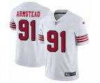 San Francisco 49ers #91 Arik Armstead Limited White Rush Vapor Untouchable Football Jersey