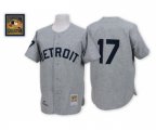1968 Detroit Tigers #17 Denny Mclain Authentic Grey Throwback Baseball Jersey