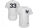 New York Yankees #33 Greg Bird White Navy Flexbase Authentic Collection MLB Jersey