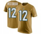 Jacksonville Jaguars #12 Dede Westbrook Gold Rush Pride Name & Number T-Shirt