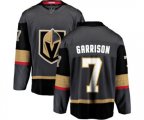 Vegas Golden Knights #7 Jason Garrison Authentic Black Home Fanatics Branded Breakaway NHL Jersey