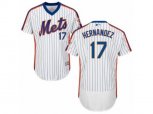 New York Mets #17 Keith Hernandez White Royal Flexbase Authentic Collection MLB Jersey