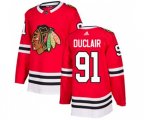 Chicago Blackhawks #91 Anthony Duclair Authentic Red Home NHL Jersey
