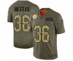 Pittsburgh Steelers #36 Jerome Bettis Limited Olive Camo 2019 Salute to Service Football Jersey