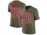 Tampa Bay Buccaneers #90 Jason Pierre-Paul Olive Men Stitched NFL Limited 2017 Salute To Service Jersey