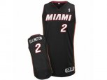 Miami Heat #2 Wayne Ellington Authentic Black Road NBA Jersey
