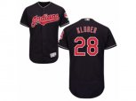 Cleveland Indians #28 Corey Kluber Navy Blue Flexbase Authentic Collection MLB Jersey
