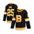 Boston Bruins #25 Brandon Carlo Authentic Black Alternate Hockey Jersey