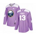 Buffalo Sabres #13 Jimmy Vesey Authentic Purple Fights Cancer Practice Hockey Jersey