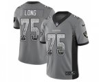 Oakland Raiders #75 Howie Long Limited Gray Rush Drift Fashion Football Jersey
