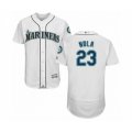 Seattle Mariners #23 Austin Nola White Home Flex Base Authentic Collection Baseball Player Jersey