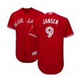 Toronto Blue Jays #9 Danny Jansen Scarlet Alternate Flex Base Authentic Collection Alternate Baseball Player Jersey