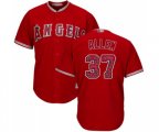 Los Angeles Angels of Anaheim #37 Cody Allen Authentic Red Team Logo Fashion Cool Base Baseball Jersey