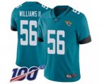 Jacksonville Jaguars #56 Quincy Williams II Teal Green Alternate Vapor Untouchable Limited Player 100th Season Football Jersey