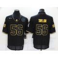New York Giants #56 Lawrence Taylor Olive Gold Salute To Service Limited Jersey