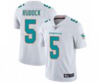 Miami Dolphins #5 Jake Rudock White Vapor Untouchable Limited Player Football Jersey
