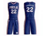 Philadelphia 76ers #22 Wilson Chandler Swingman Blue Basketball Suit Jersey - Icon Edition