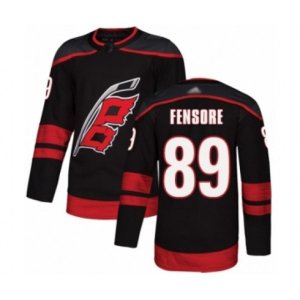 Carolina Hurricanes #89 Domenick Fensore Authentic Black Alternate Hockey Jersey