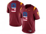 2016 US Flag Fashion 2016 USC Trojans JuJu Smith-Schuster #9 College Football Jersey - Red