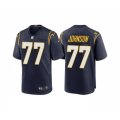 Los Angeles Chargers #77 Zion Johnson Navy Limited Stitched Jersey