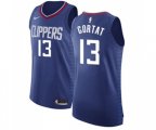 Los Angeles Clippers #13 Marcin Gortat Authentic Blue Basketball Jersey - Icon Edition
