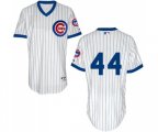 Chicago Cubs #44 Anthony Rizzo Authentic White 1988 Turn Back The Clock Baseball Jersey