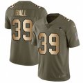 New England Patriots #39 Montee Ball Limited Olive Gold 2017 Salute to Service NFL Jersey
