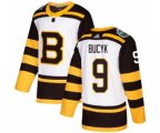 Adidas Boston Bruins #9 Johnny Bucyk Authentic White 2019 Winter Classic NHL Jersey
