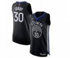 Golden State Warriors #30 Stephen Curry Authentic Black Basketball Jersey - 2019-20 City Edition