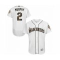 Seattle Mariners #2 Tom Murphy Authentic White 2016 Memorial Day Fashion Flex Base Baseball Player Jersey