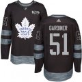 Toronto Maple Leafs #51 Jake Gardiner Authentic Black 1917-2017 100th Anniversary NHL Jersey