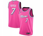 Miami Heat #7 Goran Dragic Pink Swingman Jersey - Earned Edition