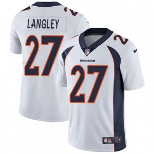 Denver Broncos #27 Brendan Langley White Vapor Untouchable Limited Player NFL Jersey