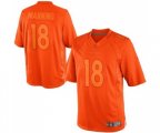 Denver Broncos #18 Peyton Manning Orange Drenched Limited Football Jersey