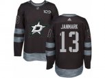 Dallas Stars #13 Mattias Janmark Authentic Black 1917-2017 100th Anniversary NHL Jersey