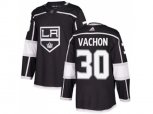 Los Angeles Kings #30 Rogie Vachon Black Home Authentic Stitched NHL Jersey