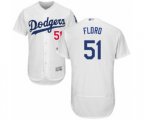 Los Angeles Dodgers Dylan Floro White Home Flex Base Authentic Collection Baseball Player Jersey
