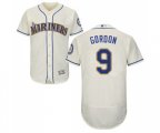 Seattle Mariners #9 Dee Gordon Cream Alternate Flex Base Authentic Collection Baseball Jersey