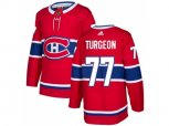 Montreal Canadiens #77 Pierre Turgeon Red Home Authentic Stitched NHL Jersey