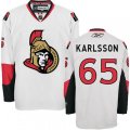 Ottawa Senators #65 Erik Karlsson Authentic White Away NHL Jersey