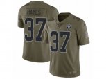 Oakland Raiders #37 Lester Hayes Limited Olive 2017 Salute to Service NFL Jersey