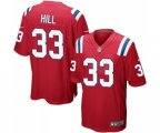 New England Patriots #33 Jeremy Hill Game Red Alternate Football Jersey