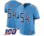 Tennessee Titans #54 Rashaan Evans Light Blue Alternate Vapor Untouchable Limited Player 100th Season Football Jersey