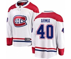 Montreal Canadiens #40 Joel Armia Authentic White Away Fanatics Branded Breakaway NHL Jersey