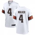Cleveland Browns #4 Anthony Walker Jr. Nike White Away Vapor Limited Jersey