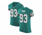 Miami Dolphins #93 Ndamukong Suh Aqua Green Alternate Stitched NFL Vapor Untouchable Elite Jersey