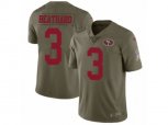 San Francisco 49ers #3 C. J. Beathard Limited Olive 2017 Salute to Service NFL Jersey