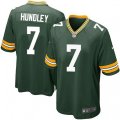 Green Bay Packers #7 Brett Hundley Game Green Team Color NFL Jersey